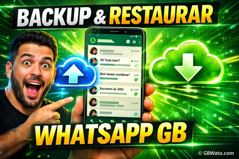 Como Fazer Backup e Restaurar Conversas no WhatsApp GB
