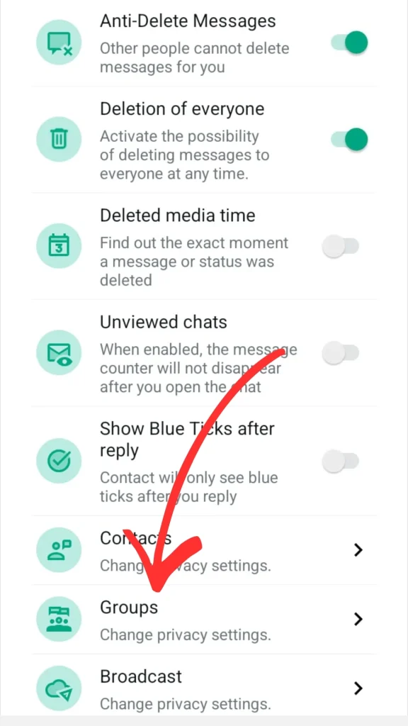 Whatsapp GB APK Recursos Avançados de Grupo