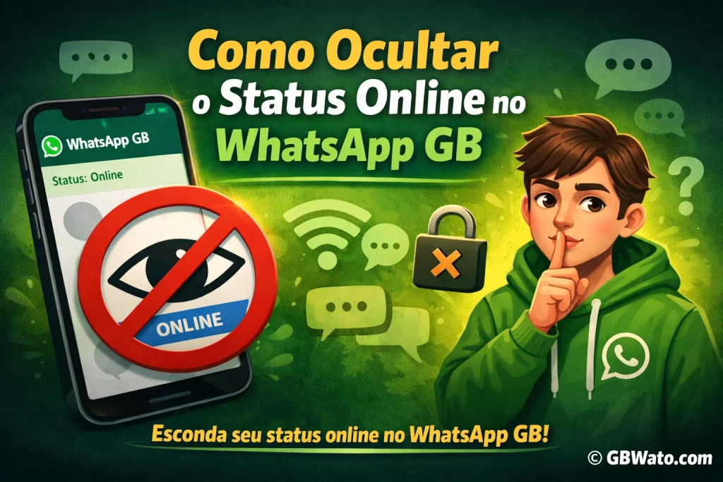 Como Ocultar o Status Online no WhatsApp GB